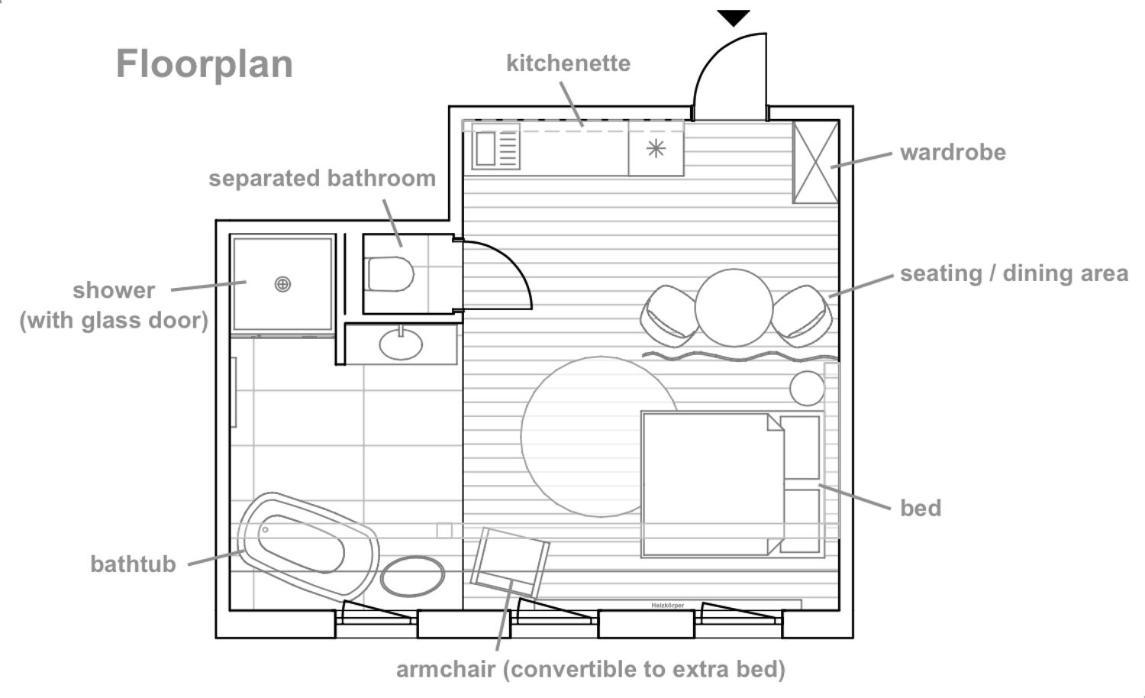 Zentrale 1-Zimmer-Ferienwohnung Mit Digitalem Check In Хоф Экстерьер фото